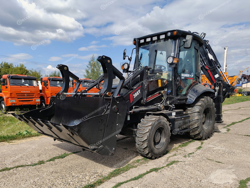 Экскаватор-погрузчик SHANMON 388T CARRARO