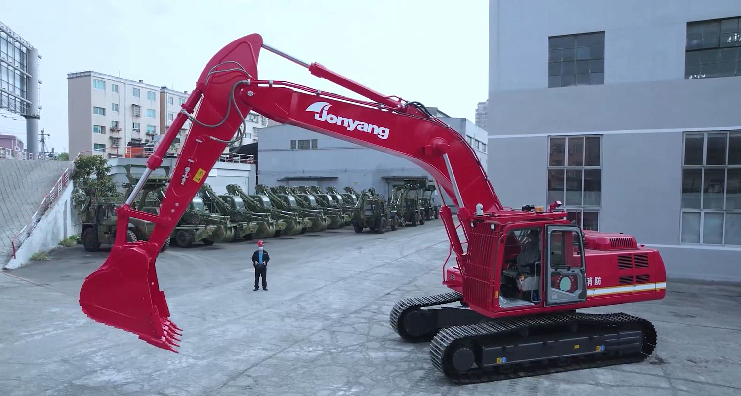 Радиоуправляемый гусеничный экскаватор Jonyang JY633F-Ju